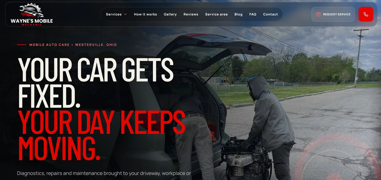 Wayne's Mobile Mechanic website
